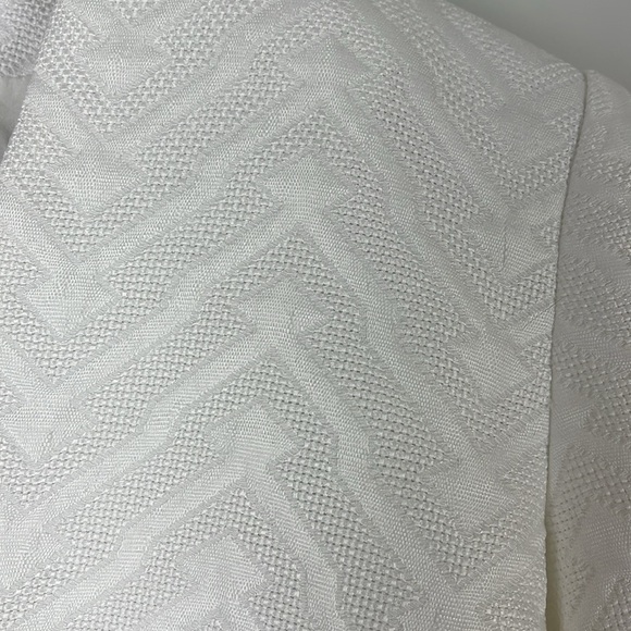 Suncoo Paris White Herringbone veste diego Blazer TO (Extra Small) - Picture 3 of 10